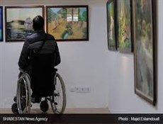برپایی نمایشگاه هنر و توانمندی معلولان ذهنی و بیماران اعصاب و روان در ستاد مرکزی