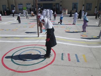 اجرای طرح حیاط پویا در مدارس کردستان