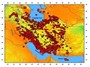 نقشه زلزله‌های مهم ایران در سال ۹۴/ زمین بیش از ۹ هزار بار لرزید