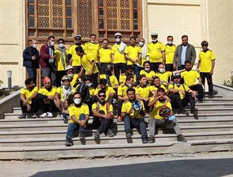 خیابان های تبریز میزبان دوچرخه سواران جانباز و نابینا