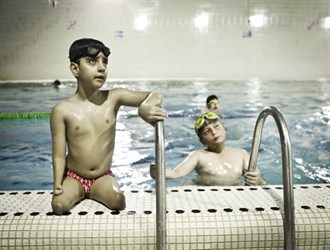 کودک معلول ایرانی؛ رکورددار شنا